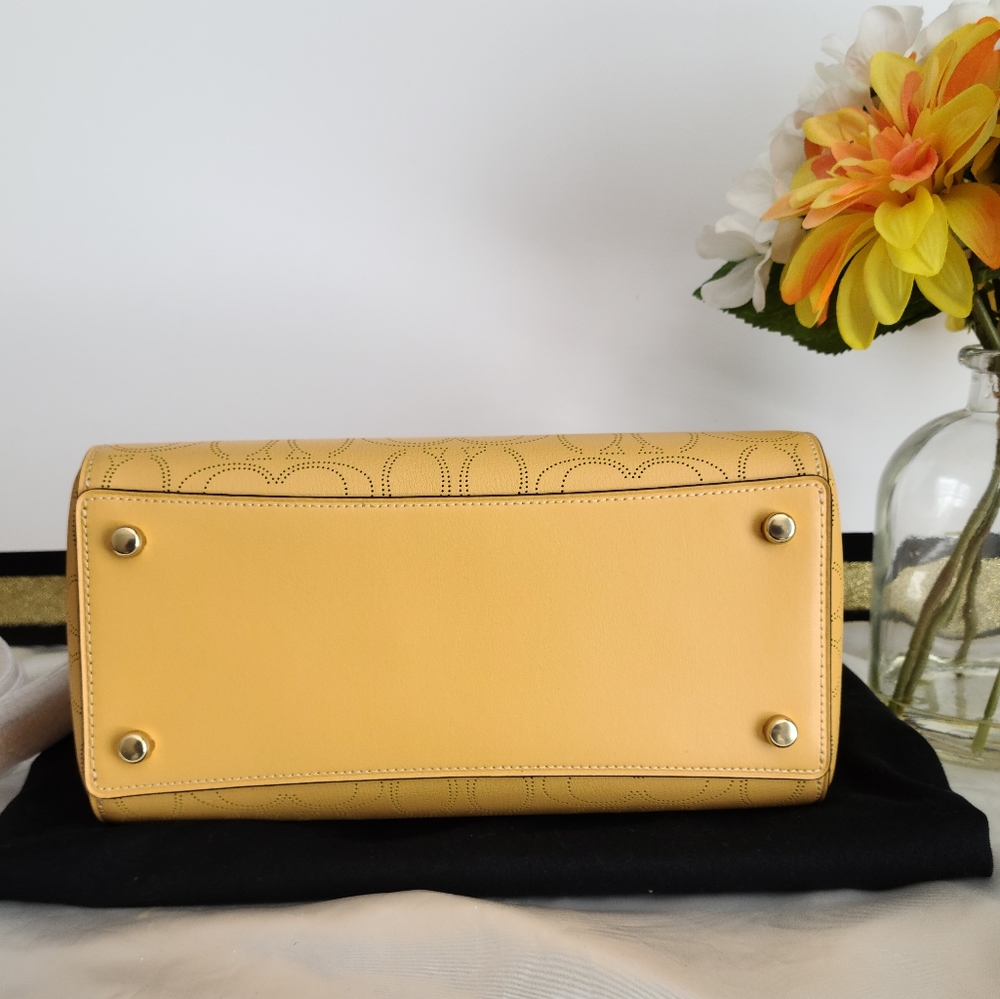 COACH ROWAN PERFORATED LOGO TOP HANDLE TOTE - Picture 9 of 16